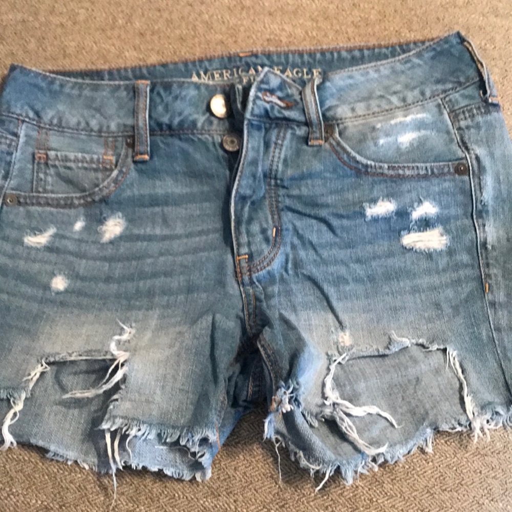 American eagle denim tomgirl shorts